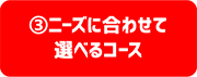 ③ニーズに合わせて選べるコース